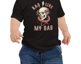 Rad Like My Dad Rad Dad Society Baby Short Sleeve Tee
