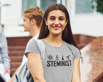 Steminist Tee, Women in Stem, Stem Student Gift, Science Shirt, Women in Science, Technology, Engineering, Math Careers Shirt