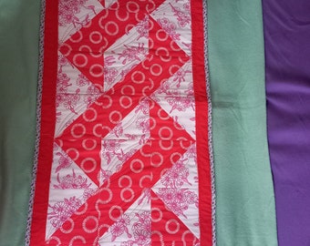 Patchwork tablecloths and plate covers