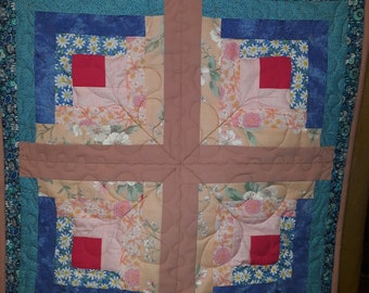 Spring tablecloths, patchwork quilt