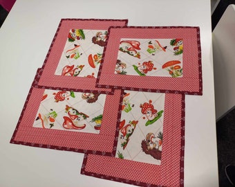 Plate cover bottom, patchwork tablecloth