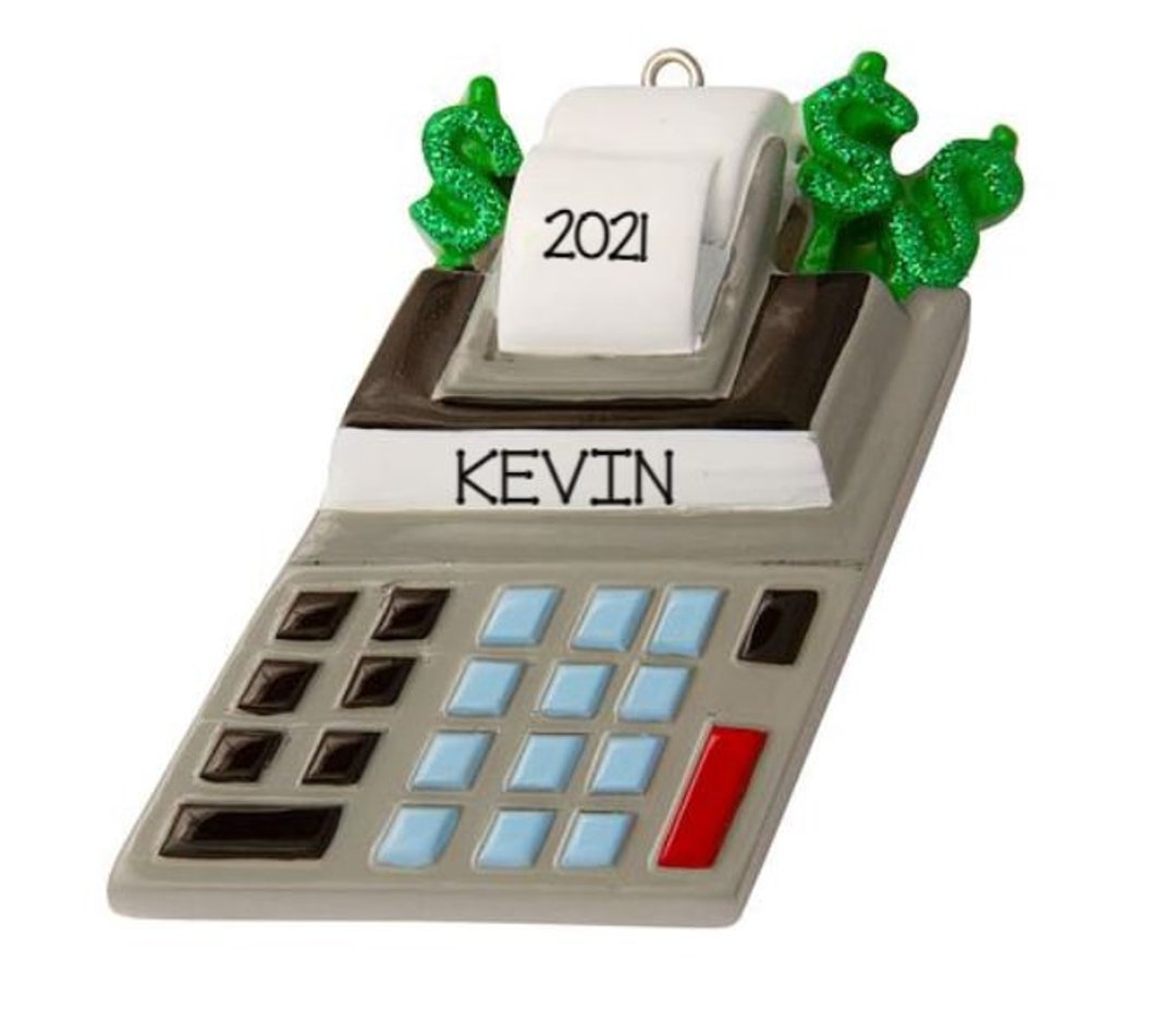 Handwritten Personalized Calculator/accountant/cash Register Etsy