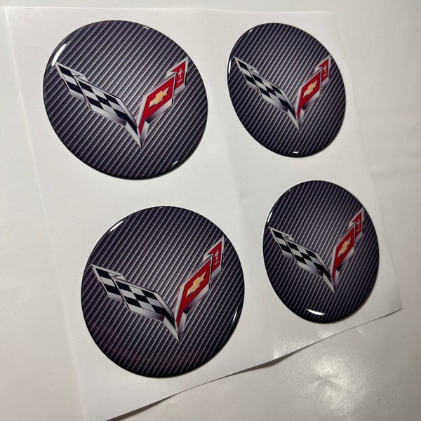 Corvette Center Cap Decals Etsy
