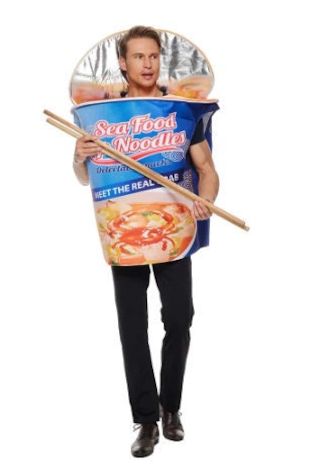 Novelty Adult Cup Noodles Costume Unisex Sponge Jumpsuits Etsy