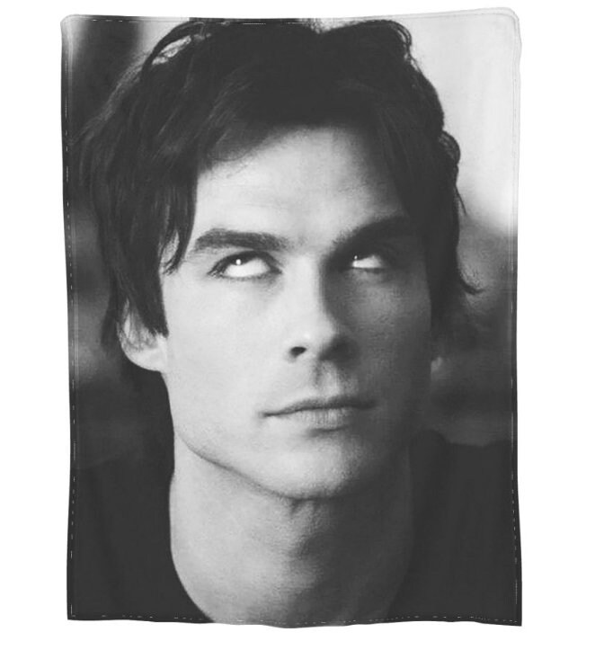 Damon Salvatore the Vampire Diaries Blankets Velvet All Season Etsy