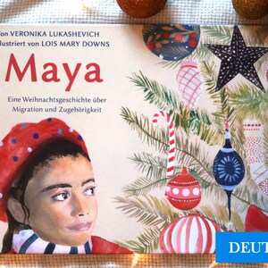 DE MAYA HANDGEMALTES Weihnachtsbilderbuch in Versen für Kinder 40 Seiten gebunden Migration & Freundschaft Bild 1