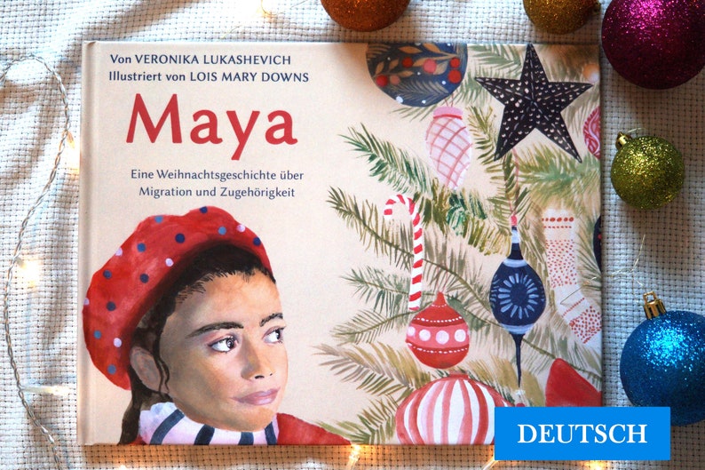 DE MAYA HANDGEMALTES Weihnachtsbilderbuch in Versen für Kinder 40 Seiten gebunden Migration & Freundschaft Bild 1