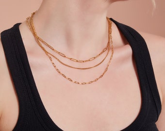 【Monday Edition】VINE CHAIN NECKLACE Gold Vine Chain Necklace, Gold Chain Necklace, Birthday