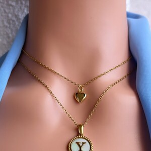 Heart Pendant Necklace, Dainty Necklace, 18K Gold Puffy Heart Necklace, Gift for Mom, Christmas Gift, Tiny Heart Necklace