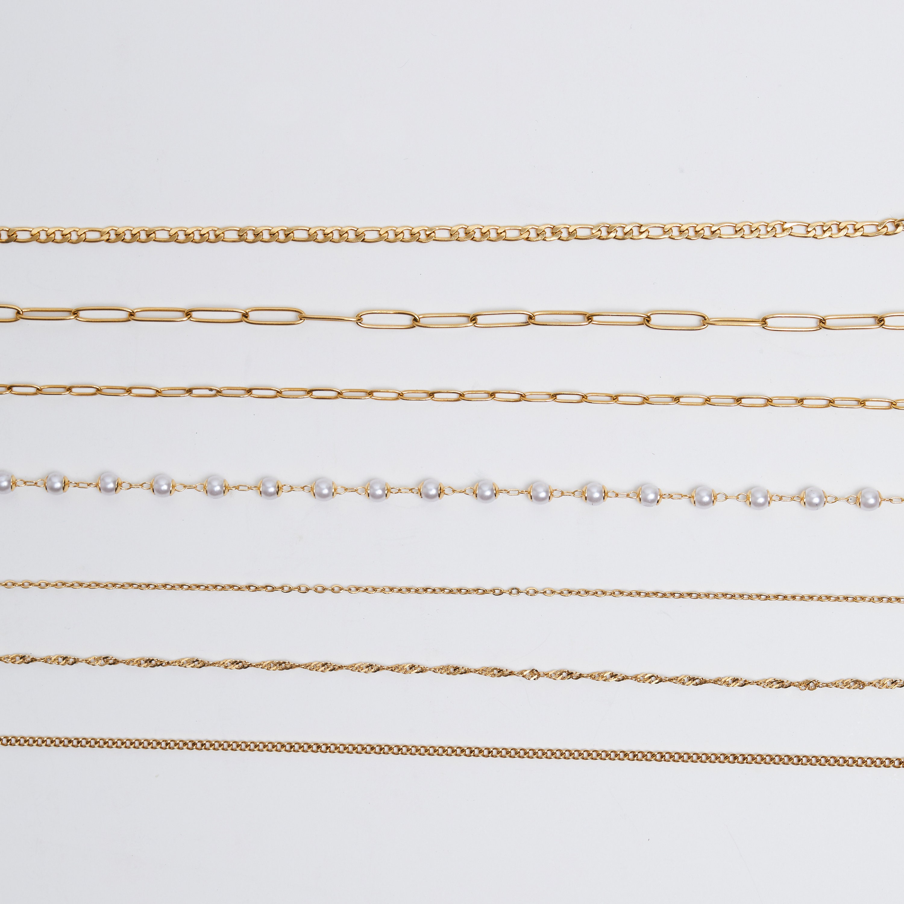 Gold Vine Chain Necklace, Gold Chain Necklace, Birthday