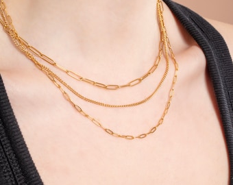 ネックレス・ペンダント Vine Chain Necklace 18K Gold Vine Chain for Woman, Gold Filled Vine Chain