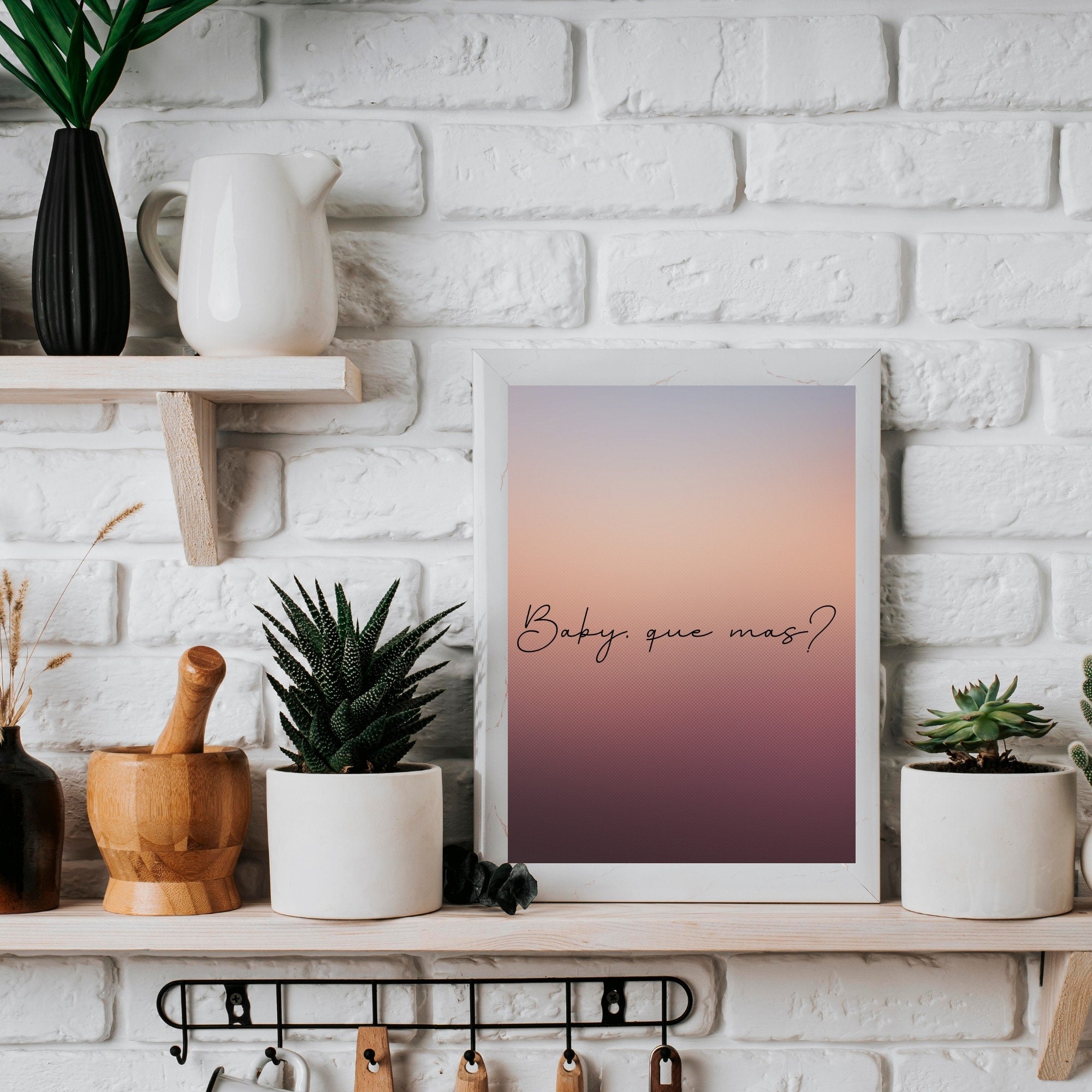 Baby Que Mas Downloadable Printable Poster and Computer Etsy