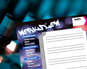 AUDIO PRODUCER MIXER Workflow Sheet