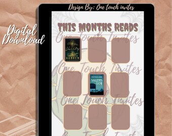 Digital Book Tracker| Digital Book Journal| Book Tracker| Book List|