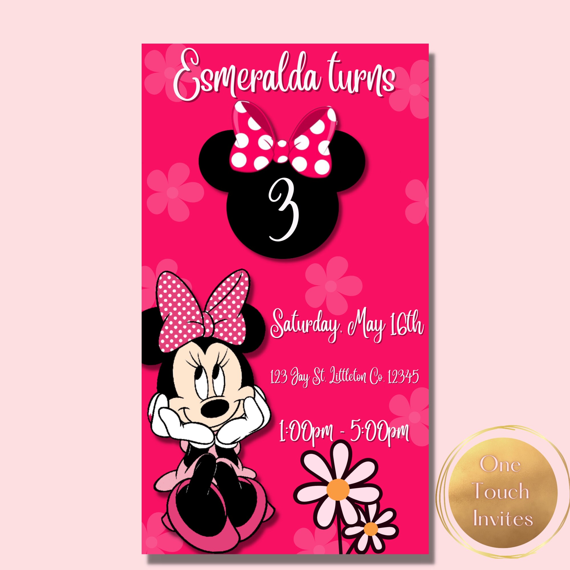 Kid's Character Birthday Invitation Girls Birthday Etsy