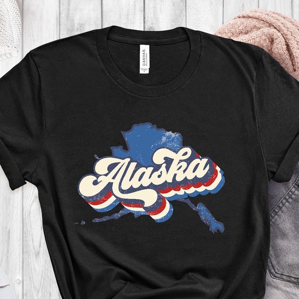 Vintage Alaska Shirt, Alaska Fan Shirt, Vintage Alaska T Shirt, Alaska Pride, College Student Gifts, State Shirts, Alaska T-Shirt