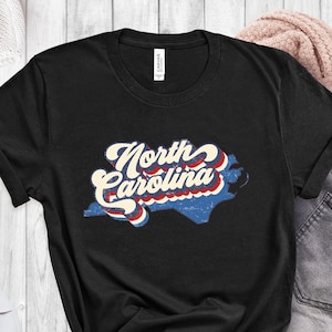 Vintage North Carolina Shirt, Retro North Carolina T Shirt, North Carolina Pride, College Student Gifts, North Carolina State T-Shirt