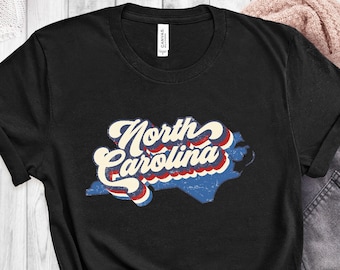 Vintage North Carolina State Shirt, Retro North Carolina College Student Tee
