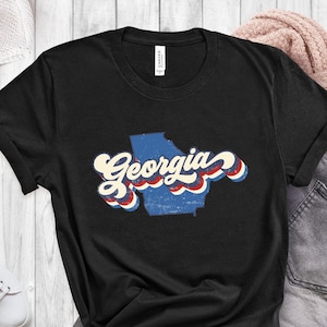 Vintage Georgia Shirt, Georgia Fan Shirt, Vintage T Shirt, Georgia Pride, College Student Gifts, State Shirts, Georgia State T-Shirt