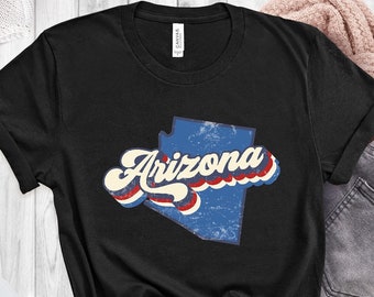 Arizona State Shirt: Retro Desert Design (Soft Cotton)