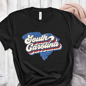 Vintage South Carolina Shirt, South Carolina Fan Shirt, South Carolina Pride, College Student Gifts, State Shirts, South Carolina T-Shirt