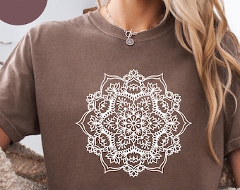 Comfort Colors® Mandala T-Shirt, Boho Yogi Gift