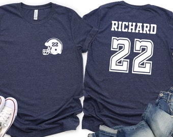 Custom Team Name and Number Football Shirt, Personalized Team Sweatshirt School Varsity