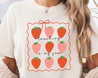 Comfort Colors® Teacher Shirt, Teaching Is My Jam T-Shirt, Teacher Appreciation Gift, Shirt for Teacher