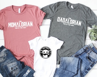 Family Star Wars Shirts: Momalorian Dadalorian The Child - Matching Shirts