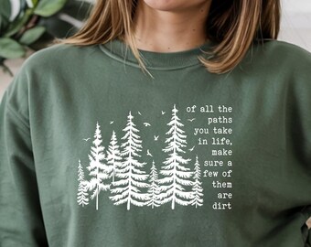 Hiking T-Shirt, Forest Trees, Wildlife Camping Shirt