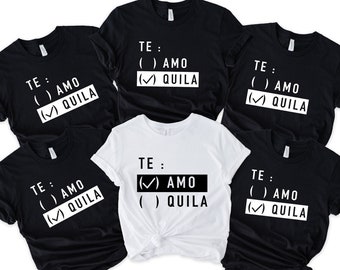 Teamo Tequila Bachelorette Shirts, Wedding Party Tshirts, Bridal Party Shirts, Bridal Party T-Shirts, Bridesmaid Shirts, Bride and Boujee