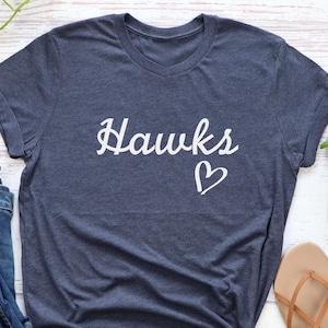 Custom Team Name with Heart T-Shirt, School Spirit Wear Graphic Tee, Personalized Football Team Shirt Custom School Mascot Shirt