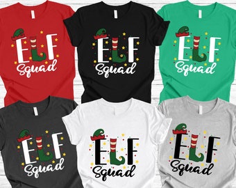 Christmas Elf Squad Shirt Custom Elf Shirt Christmas Family Matching Funny Christmas Shirt, Christmas Elf Shirts, Christmas Family Matching