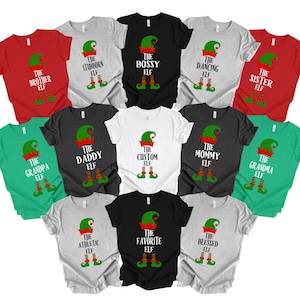 Custom The Elf Shirt, Custom Elf Shirt, Christmas Family Matching, Funny Christmas Shirt, Christmas Elf Shirts, Christmas Family Matching