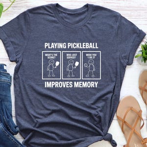 Funny Pickleball V-Neck T-Shirt: Sport Graphic Tee, Gift for Player
