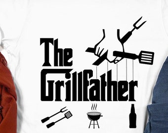 Grillfather T-Shirt, Fathers Day Shirt, Father Tshirt, Christmas Gift for Fathers