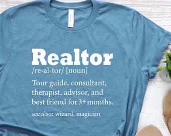 Funny Real Estate Shirt, Realtor definition shirt, Realtor Shirt, Real Estate shirt, Gift for Realtor, Real Estate Agent Gift, Realtor gift