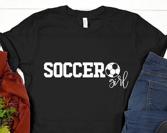 Soccer Girl Shirt, Girls Soccer T-Shirt, Soccer Ball Tshirt, Girls Soccer Tee, Soccer Gift For Girl
