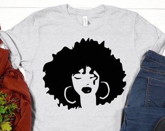 Afro Woman Shirt, Afrocentric Shirts, Afro American Shirt, Black Girl Magic Shirt, New Year Gift, Sarcastic Shirt