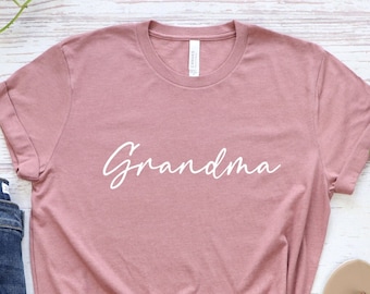 Grandma Shirt, Cool Grandmother Tshirts, Mothers Day Gift for Grandma, Christmas Gift for Granny Proud Grandmother