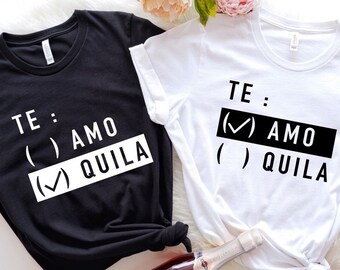 Bachelorette Teamo Tequila Shirts, Wedding Party favors, Bridal Party  Bridesmaid Tee