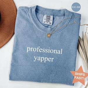 Comfort Colors® Professional Yapper Shirt, Sarcastic Mom Shirt, Funny Mom Shirt, Funny Meme Shirt, Shirt for Yapper Moms, Gift for Mom