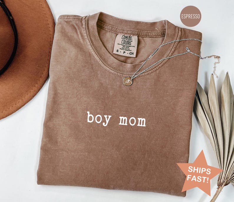 Comfort Colors® Boy Mom Shirt, Cool Moms Club Shirt, Mother's Day Gift, Best Mom Shirt, Boy Mom Gift, Gift for Boy Mom, New Mom Shirt