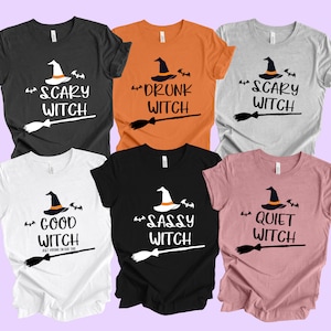 Halloween Matching Witch Shirt, Custom Witch Shirt, Spooky Gifts, Halloween Adult Shirt, Halloween Party Gift, Spooky Season T Shirt