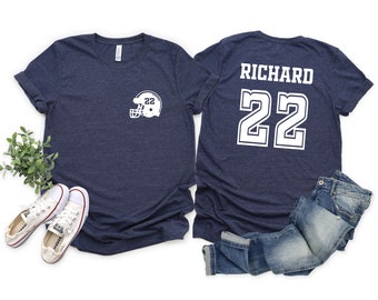 Custom Team Name and Number Customized Football Shirt Personalized Football Jersey Custom Football Sweatshirt School Varsity Team Sweatshirt