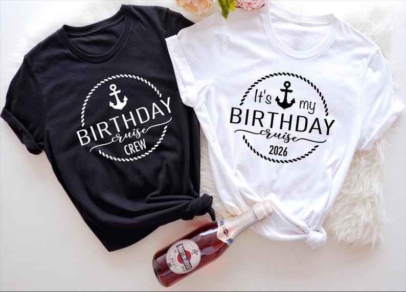 Birthday Cruise Shirt: Party Cruise Crew Tee (Unisex and Women's sizes) image 2