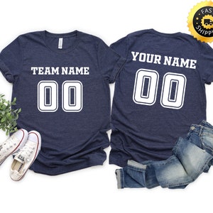 Custom Team Name and Number, Customized Football Shirt, Personalized Soccer Jersey, Custom Baseball Jersey, School Varsity Team Jersey