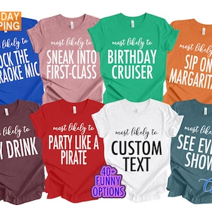 Most Likely to Cruise Shirts, Family Cruise Shirts, Funny Cruise Shirts, Matching cruise Shirt, Group Cruise Shirts, vacation Shirts Family
