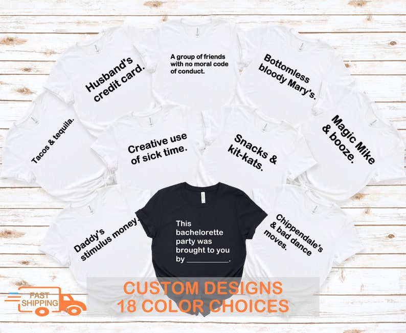 Cards Against Humanity Funny Bachelorette Party Shirts Etsy