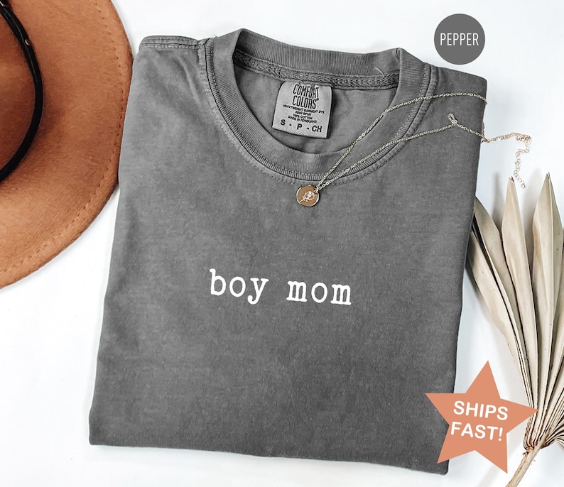 Comfort Colors® Boy Mom Shirt, Cool Moms Club Shirt, Mother's Day Gift, Best Mom Shirt, Boy Mom Gift, Gift for Boy Mom, New Mom Shirt